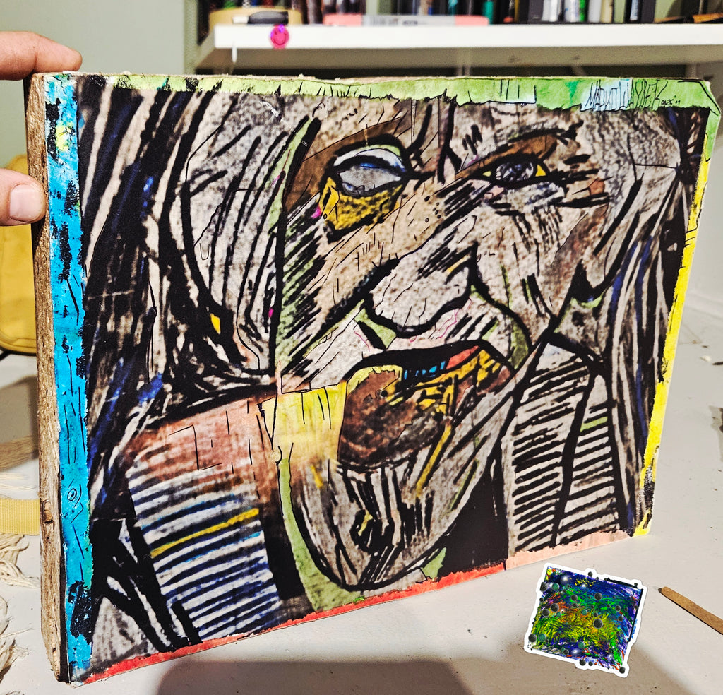 Print onto a Ikea(Left over counter top) (11x14x2inch thick )