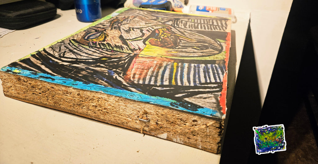 Print onto a Ikea(Left over counter top) (11x14x2inch thick )