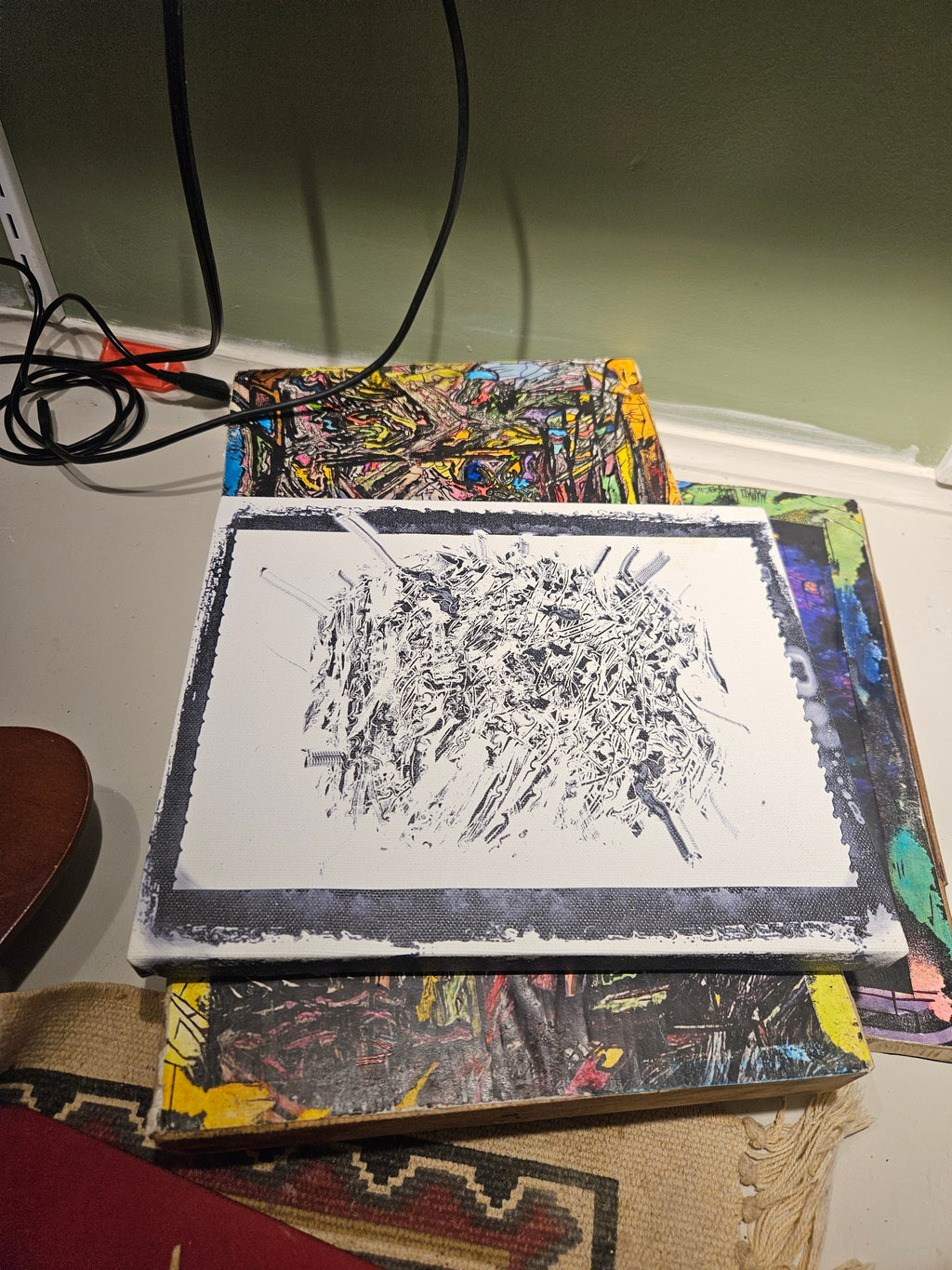 Print on canvas(10x8) made as a probe(24')
