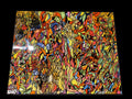 Limited Edition Abstract Wood Framed Print – Black-Stained Wood Panel (8" x 10")