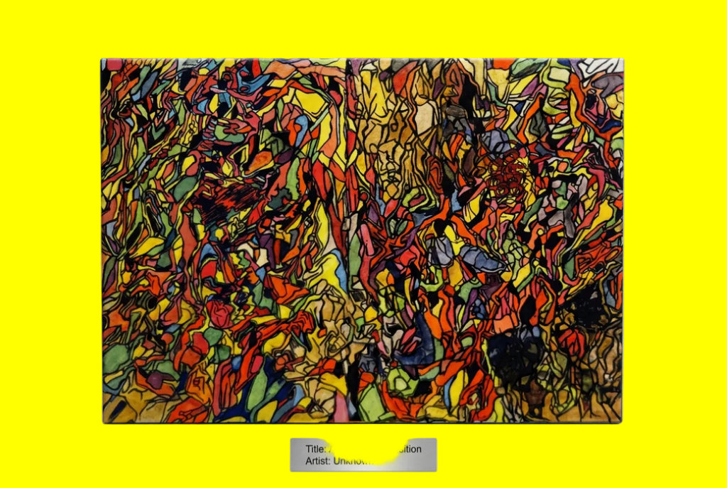 Limited Edition Abstract Wood Framed Print – Black-Stained Wood Panel (8" x 10")